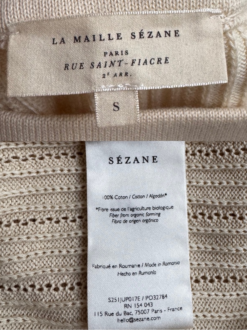 Sézane BELLINA MIDI Skirt in Beige Small - Picture 9 of 11